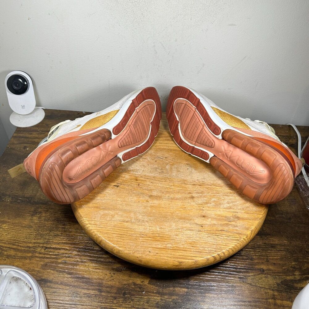 Nike Air Max 270 Light Cream Terra Blush‎ Gold Shoes Women's Size 12 AH6789-203 - Picture 7 of 9